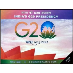 G 20 PROOF COIN SET OF Rs 75